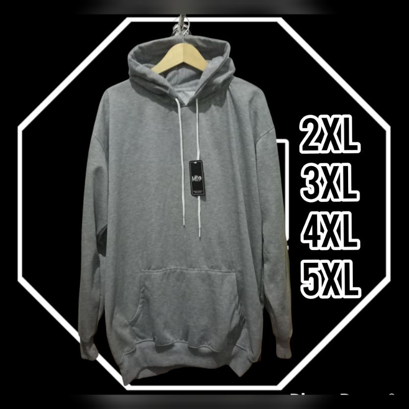 JAKET HOODIE POLOS JUMBO BIG (SIZE XXL.XXXL.XXXXL.XXXXXL) Abu Muda