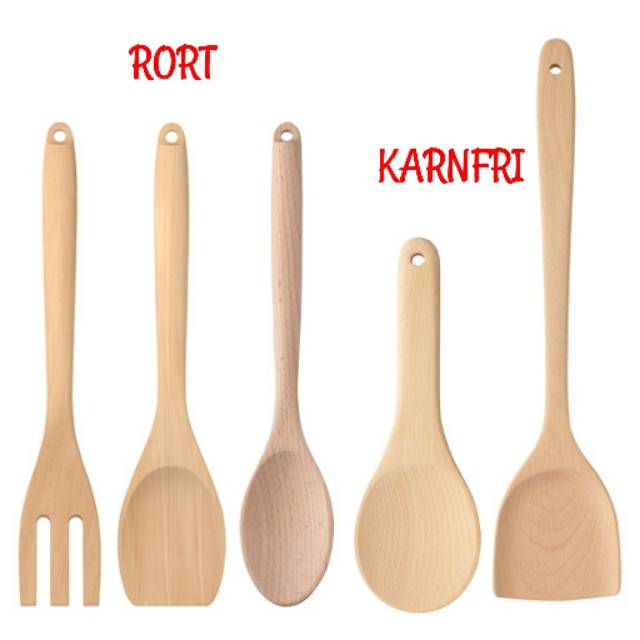  IKEA  KARNFRI RORT Garpu Sendok  Sendok  pulat Spatula 