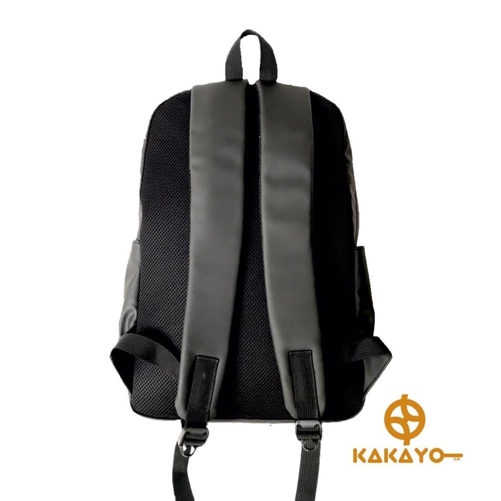 KAKAYO BAG/ Tas punggung pria dan wanita/backpack /ransel yg di buat dari PU leather bisa untuk sekolah.kantor.dan harian /dijamin original dan pasti bisa COD