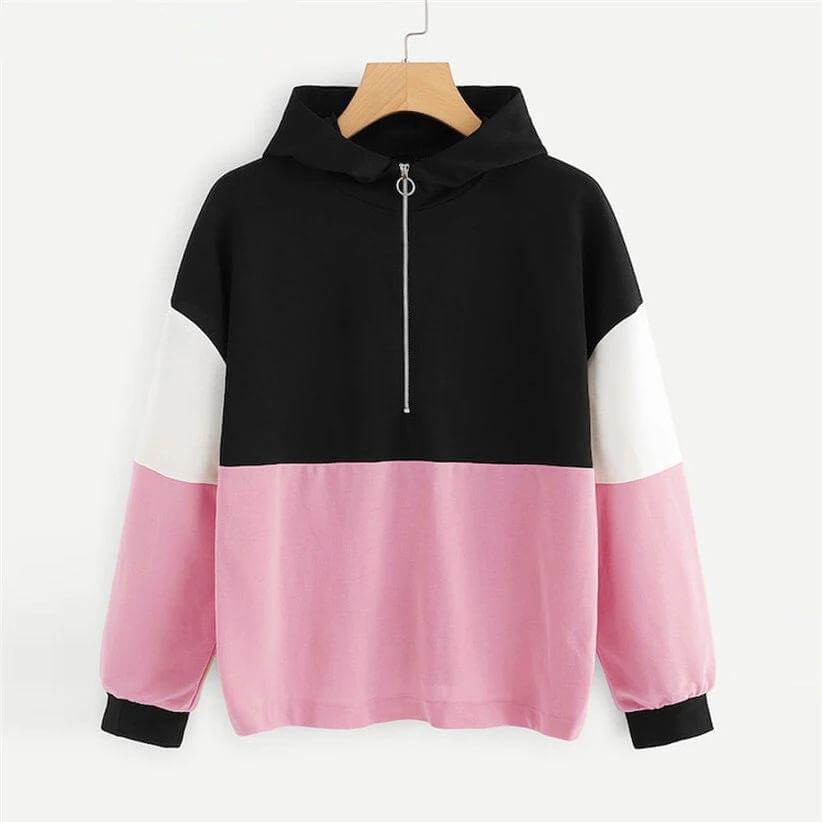 sweater hoodie wanita shopee