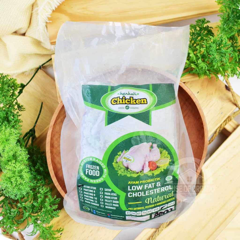 Frozen Organic Free Range Chicken / Ayam Beku Organik 1000 - 1100 Gr