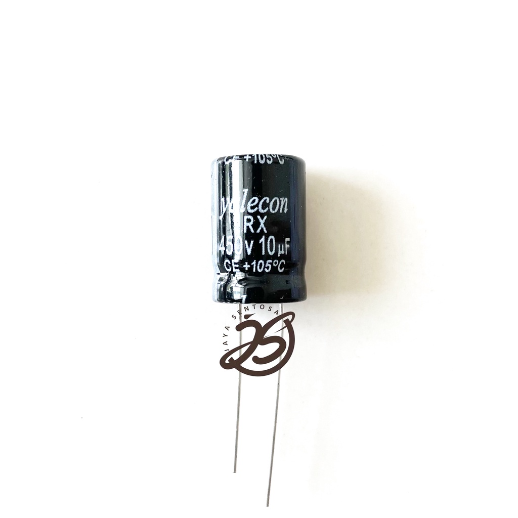 ELCO 10UF 450V (1 BUAH) KAPASITOR CAPACITOR ELCO KAPASITOR ELKO KAPASITOR 10 UF 450 V