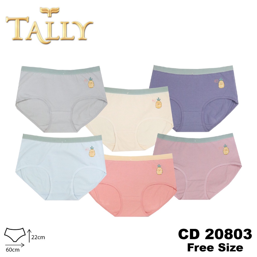 TALLY 20803 YT COLLECTION / YANTI98 - CD CELANA DALAM REMAJA PEREMPUAN TALLY Celana Dalam Wanita Bahan Katun Fit to L - XL Motif Cerah CD 20803TALLY CD CELANA DALAM REMAJA / DEWASA 20803 | FREE SIZE | FIT XL | BAHAN KATUN