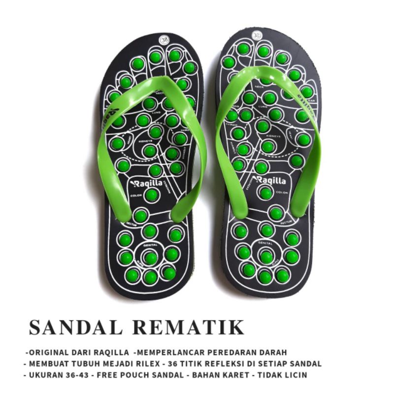 Sandal kesehatan rematik sendal refleksi akupuntur terapi kaki