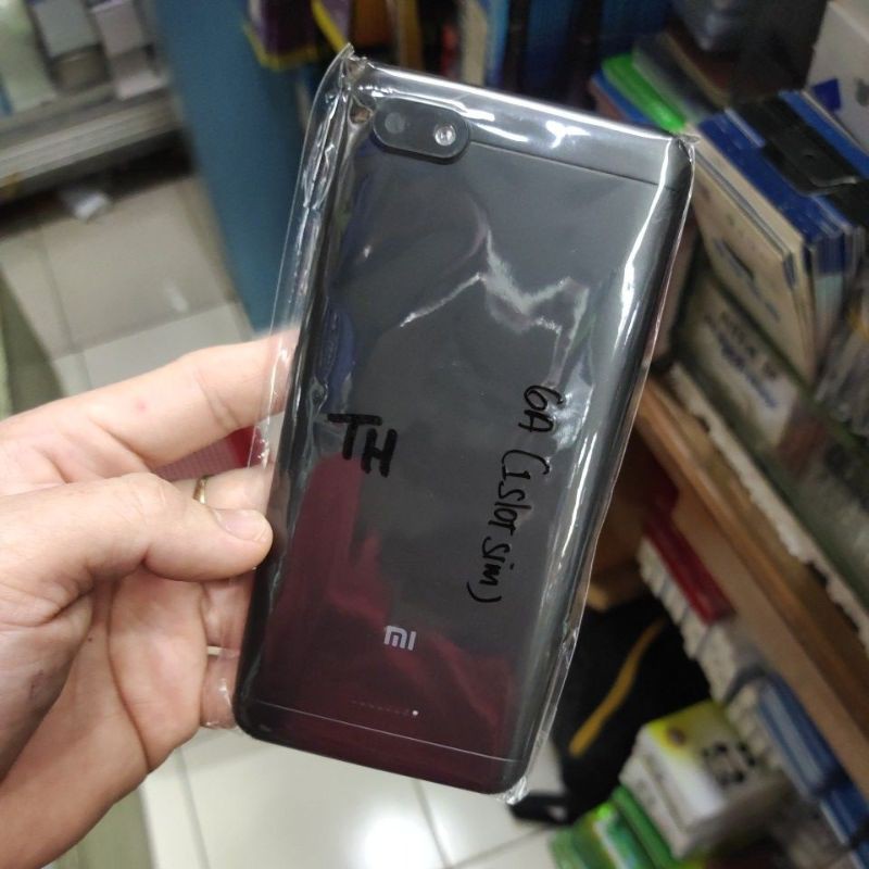 Tutup belakang backcover backdoor XIAOMI REDMI 6A 1 slot sim ORIGINAL