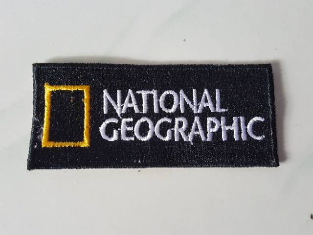 emblem patch bordir national geographiv