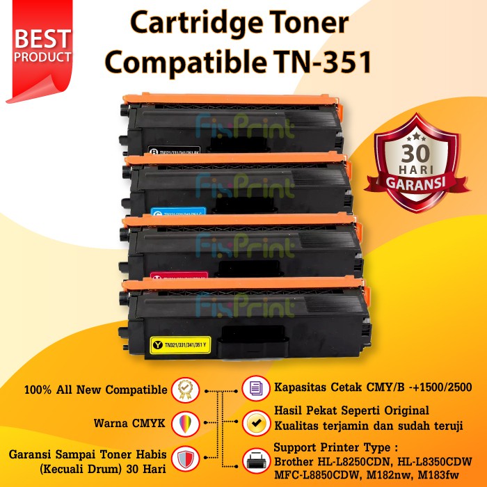 Cartridge Toner Compatible TN-351 TN351 TN 351 Printer HL-L8250 HL-L8250CDN HL-L8350CDW L8850CDW