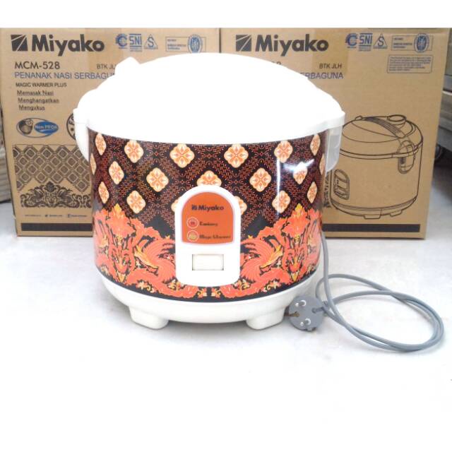 Miyako Rice Cooker MCM528 BTK JLH – Magic Com 1.8 Liter 3in1 395 Watt / Penanak Nasi