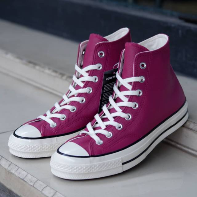 SEPATU WANITA CONVERSE ORIGINAL Chuck Taylor 1970s Hi Leather Maroon