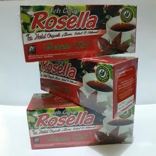 Teh celup bunga Rosella Rosela Herbal Kencono Sari Asli Original HERBAL BERKUALITAS