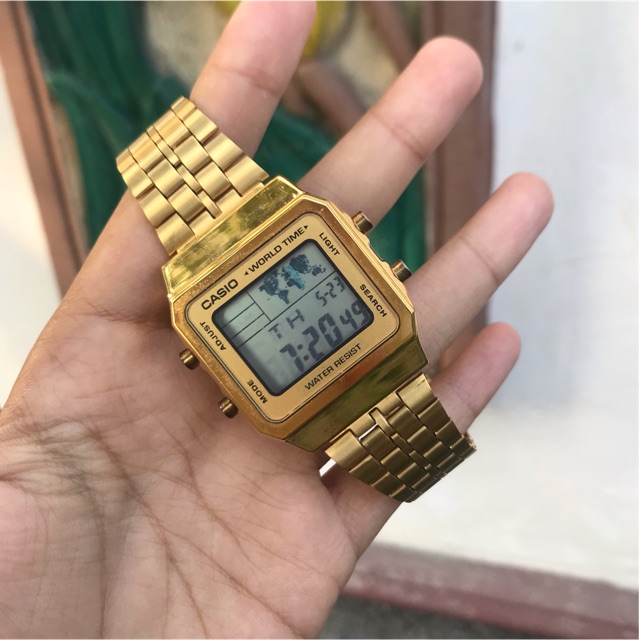 casio a500wa gold