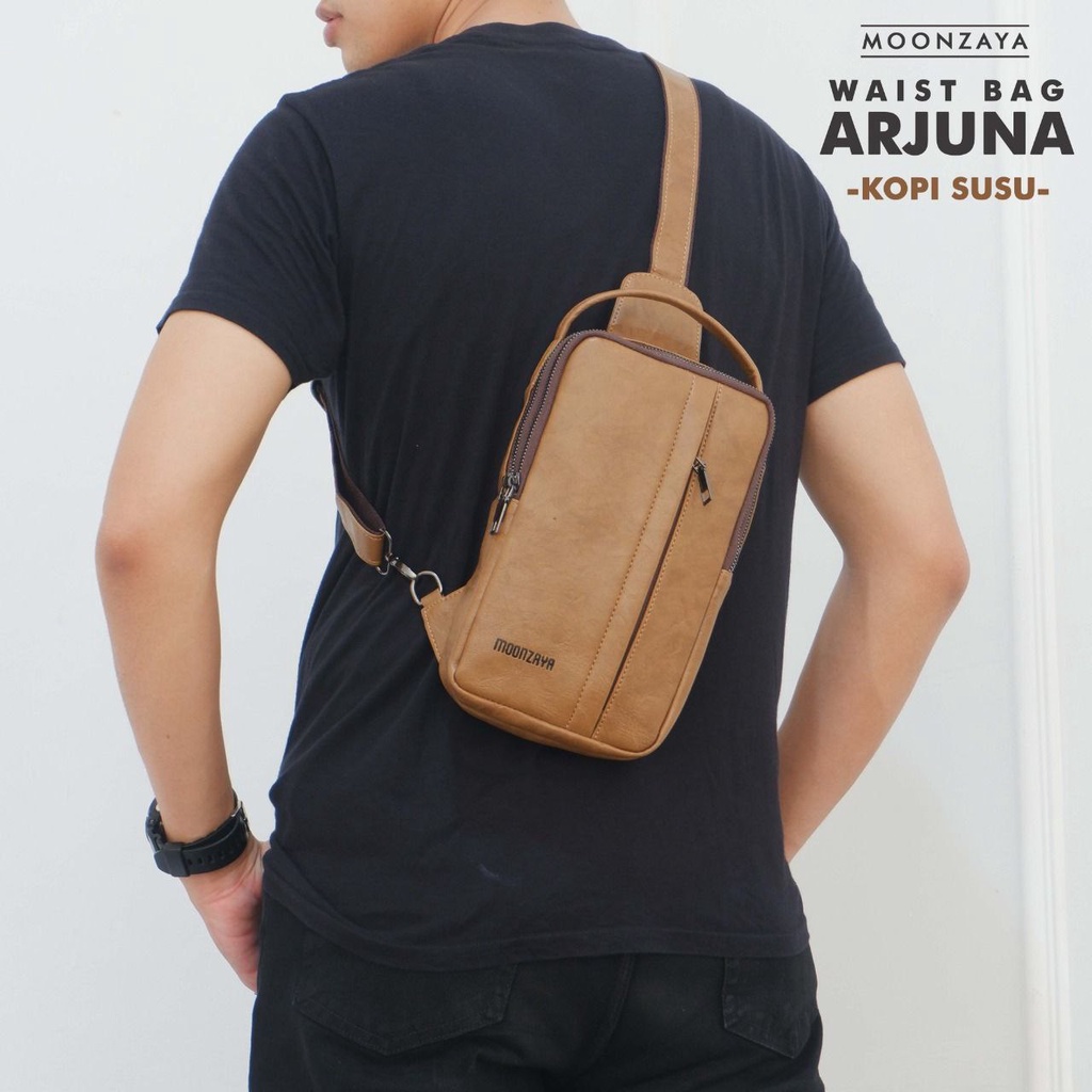 [Ready] WaistBag Tas Pria Wanita Unisex Arjuna by Moonzaya