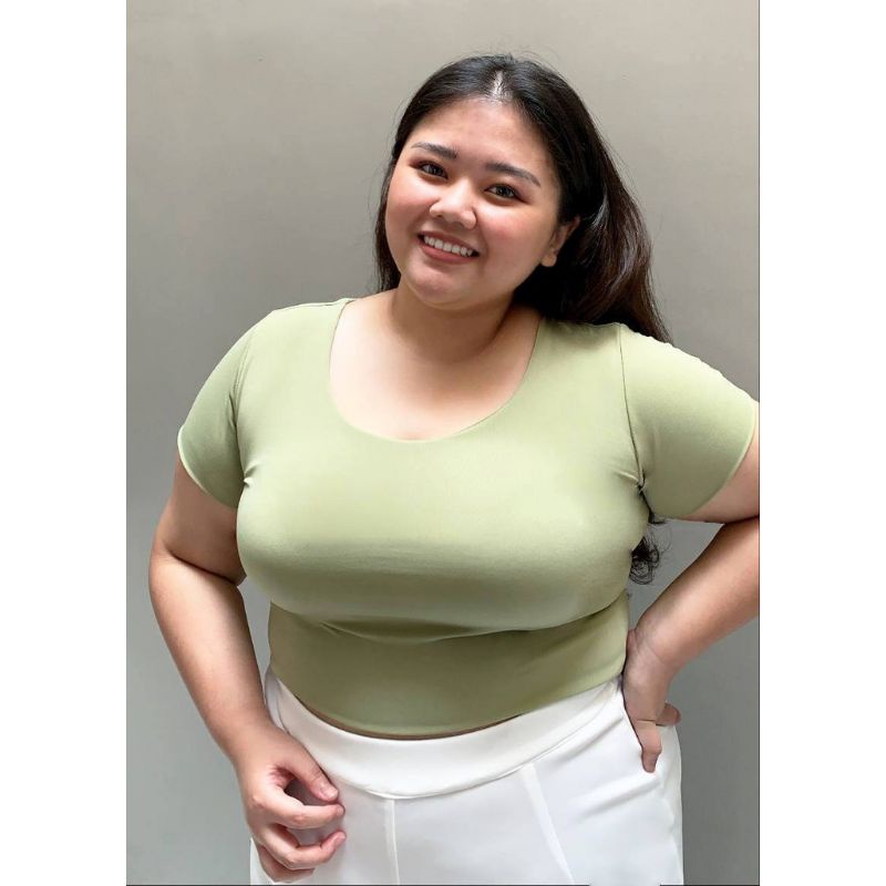 CROP TOP KAOS MUAT MULAI UKURAN M-3XL