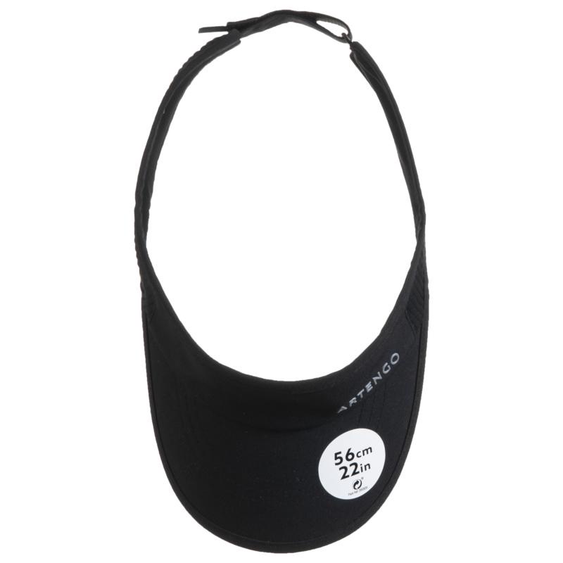 Decathlon ARTENGO Topi Visor Tenis TV 500 Ukuran 56 - Hitam - 8573538