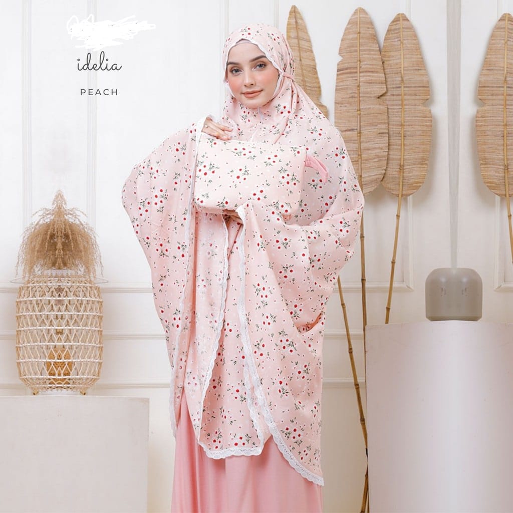 Mukena Dewasa  Deve-MUKENA DEWASA MOTIF RAYON RENDA MAYANG fashion wanita muslimah viral 2022 reslet
