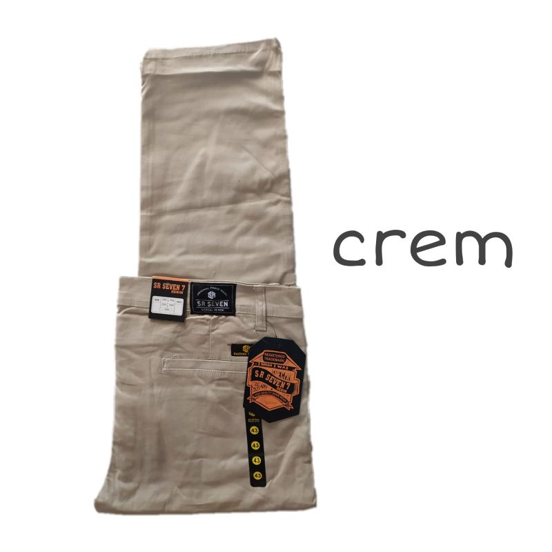 Celana Chino Panjang Pria Jumbo Bige Size Bahan Melar Orginal Reguler Fit Distro Premium