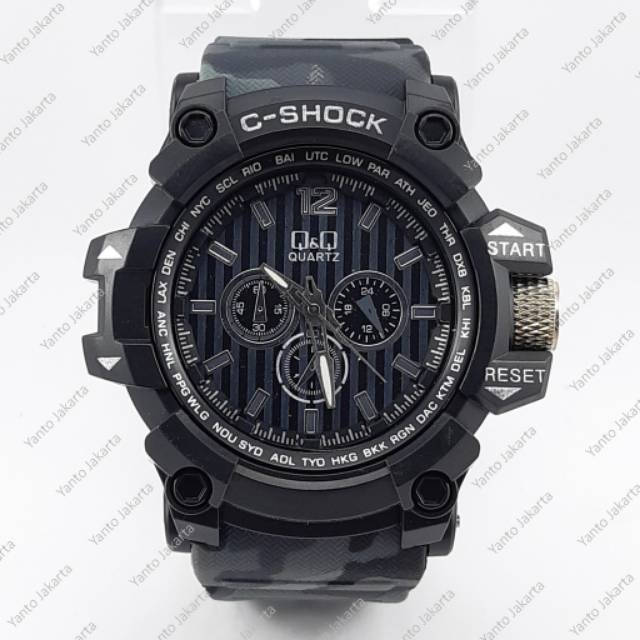 Jam Tangan Pria Analog Sporty C-Shock Crono Off Bisa COD