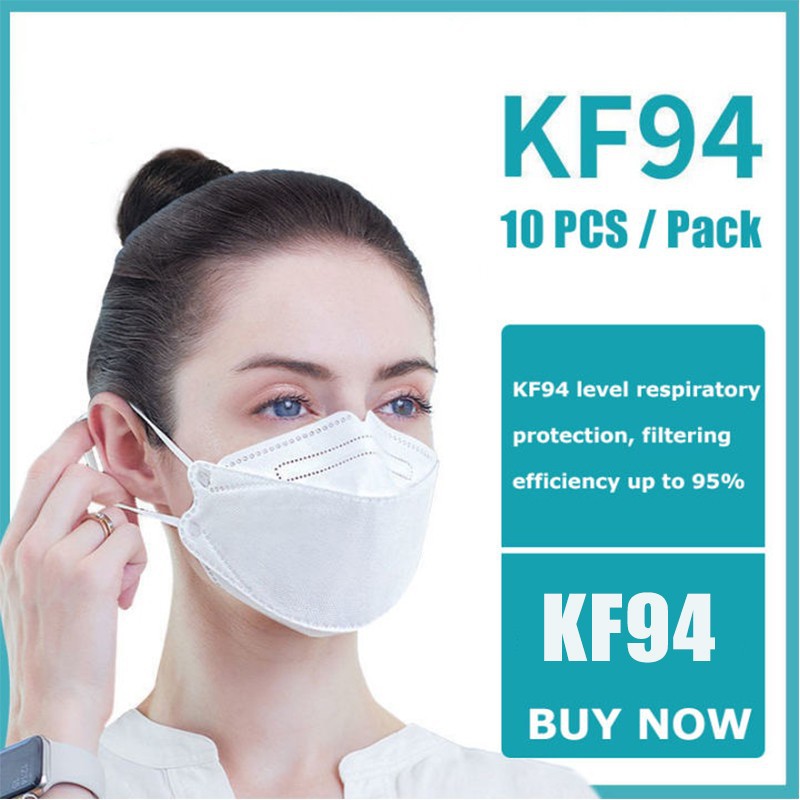 Masker KF94 isi 10pcs  4ply Real Pict dengan harga termurah kualitas terbaik disposable mask