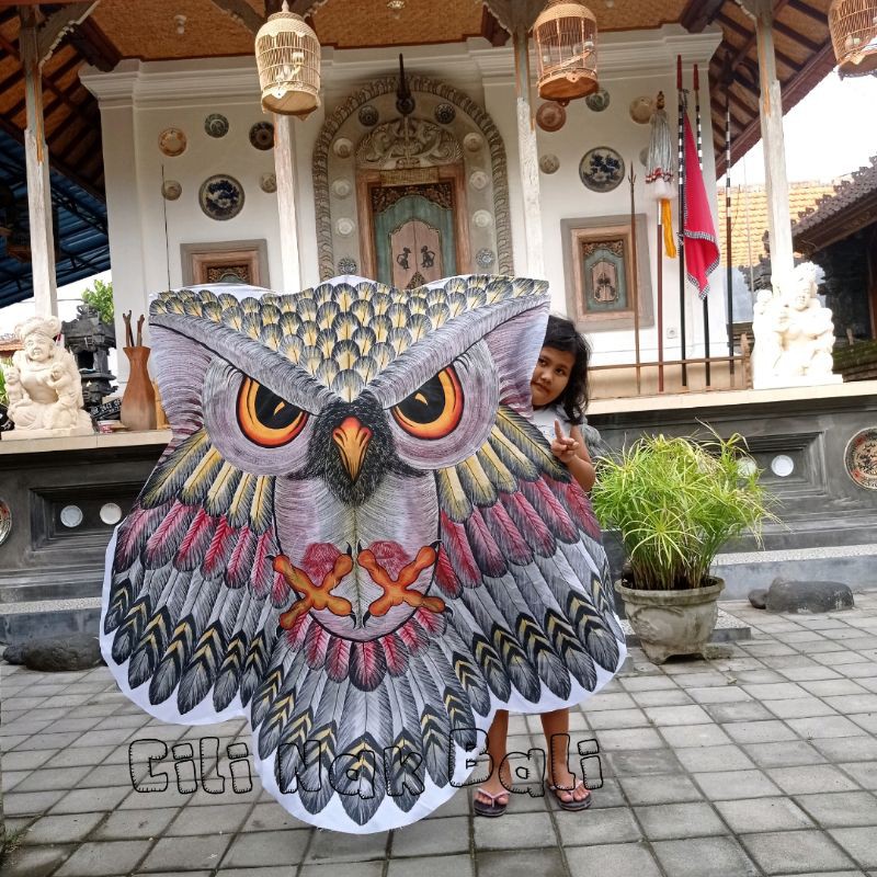 Layangan Bali Murah Celepuk Burung Hantu Lukis 1,5meter