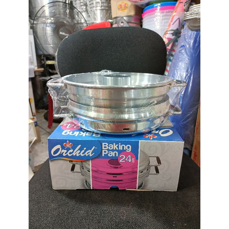 ORCHID - Baking Pan No 24 ( 6 Telor ) / Panci Langseng Kukus Kue Bolu / Baking Pan Orchid