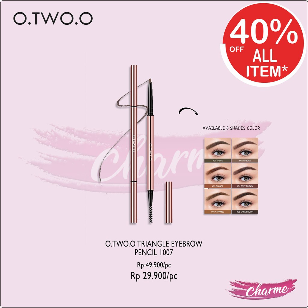 (READY &amp; ORI) O.Two.O Otwoo Triangle Eyebrow Pencil Pensil Alis - 1007