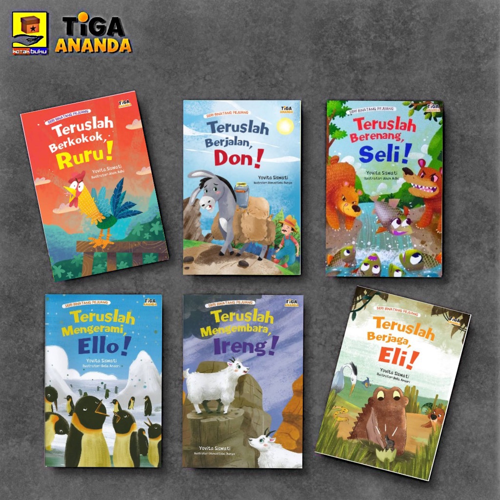 Buku Cerita Anak / Seri Binatang Pejuang / Cerita Binatang / Buku Anak TK PAUD