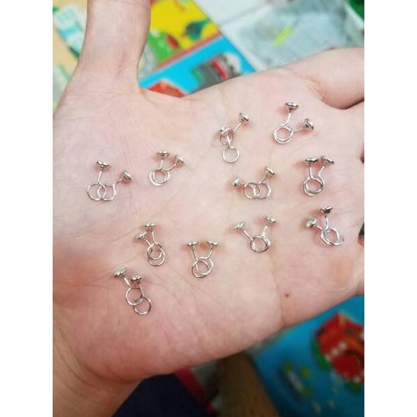 SALEE.. Anting toge mata burung bayi silver 925 | anting toge perak asli