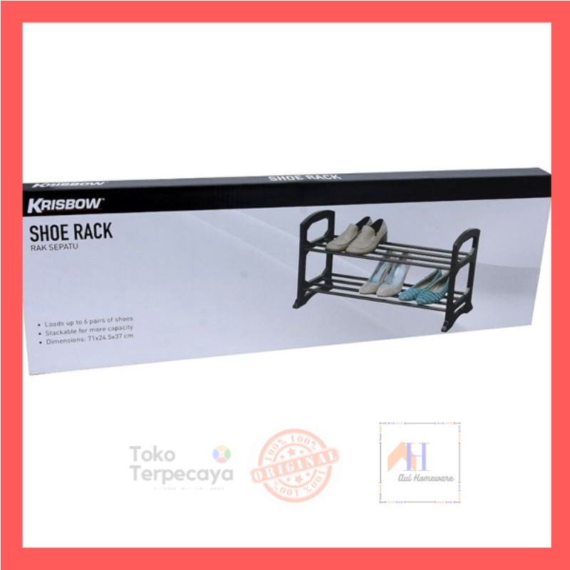 Krisbow Rak Sepatu Stackable 2 Tingkat