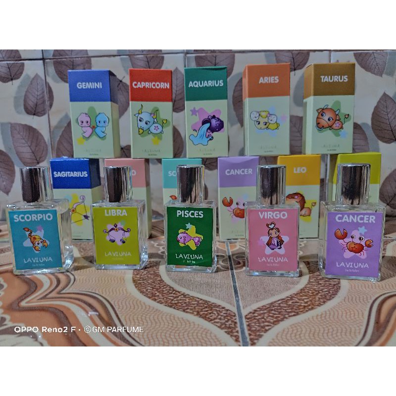 Parfum Miniso official Parfum Zodiak Zodiac parfum Bintang Parfum Wanita 12 Varian Free pouch 30ml Parfum Termurah