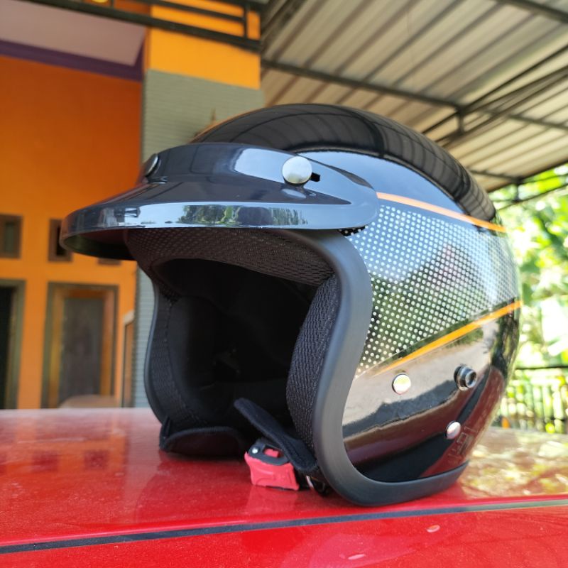 (Bisa cod) Helm Bogo REPRO SCOPY Ful Leher ABS//Busa pipi bisa di lepas//bogo dewasa SNI