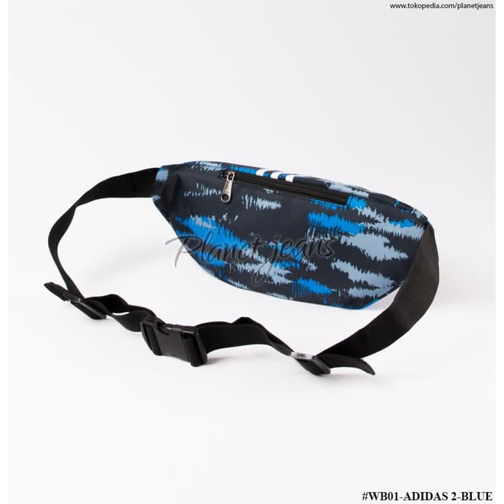 Dijual Waistbag Adidas pria wanita Bum Bag tas pinggang selempang Blue Camo Diskon