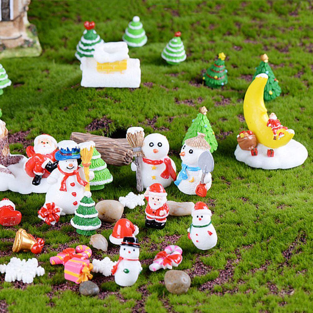 Agustinina Hiasan Natal Resin Mini Xmas Decor Kerajinan Dekorasi Christmas