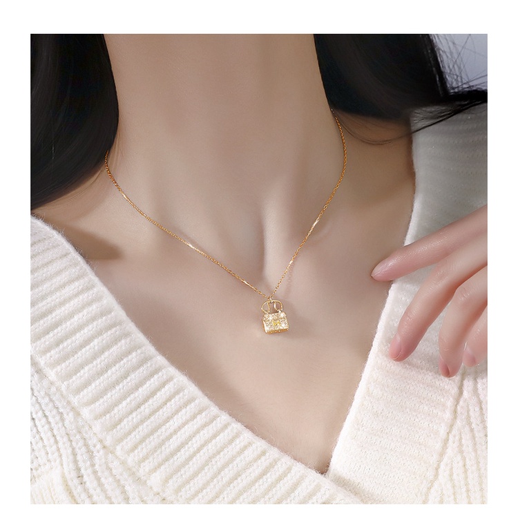 Kalung KL114 Perak / Silver S925 Premium Fashion Wanita Kalung unik Lucu Keren /Deluna/BS