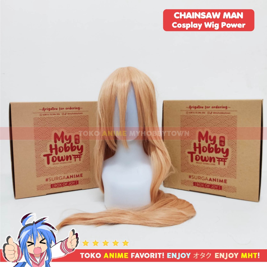 Wig Cosplay Anime Chainsaw Man : Power - Rambut Palsu