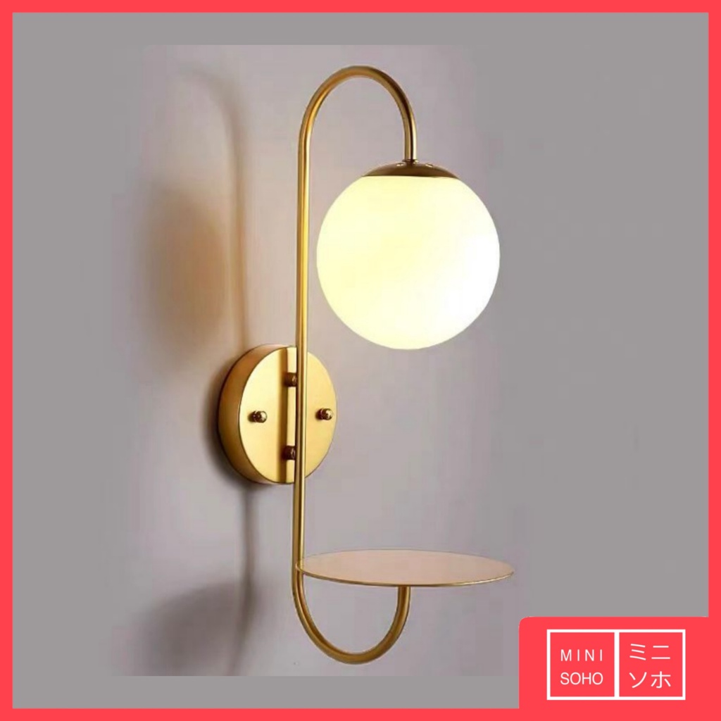 Lampu Dinding Hias Mewah Sconce Glass Wall Lamp Single