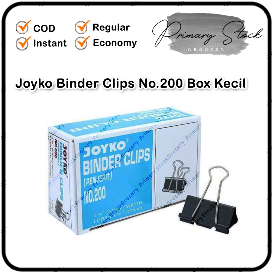 

Binder Clip Besar No 200 Joyko Penjepit Klip Kertas Dokumen File Jepit