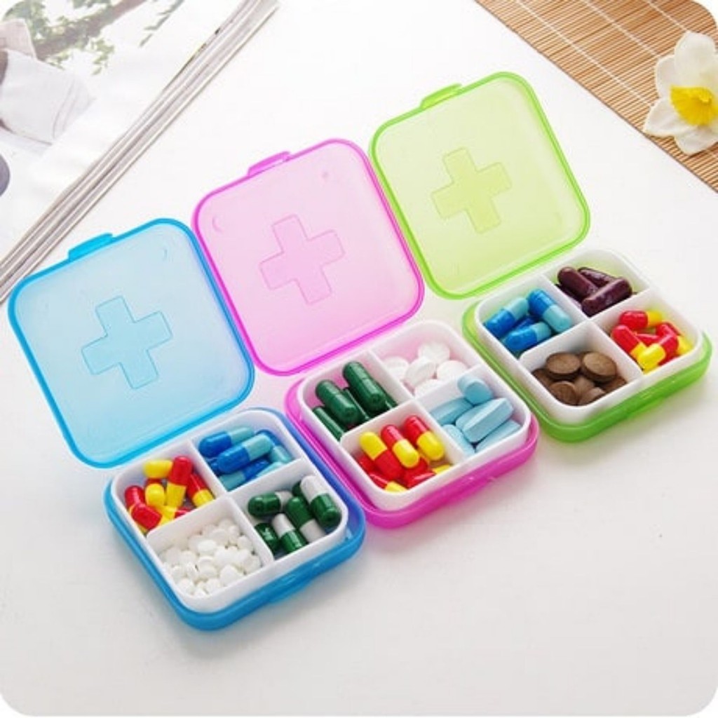 KOTAK PENYIMPANAN SERBAGUNA OBAT KECIL TRAVEL ORGANIZER MINI AKSESORIS CINCIN LIONTIN