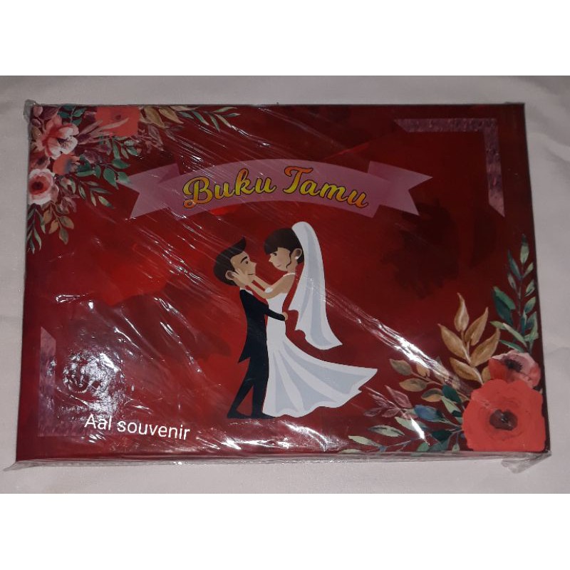 

Souvenir buku tamu satu set isi 2 pcs
