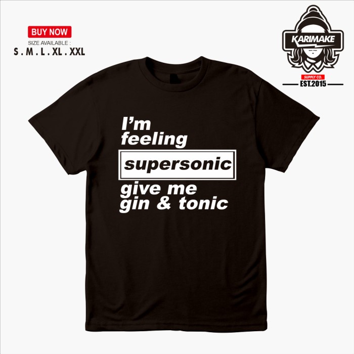 Kaos Baju Band Oasis Supersonic Kaos Musik