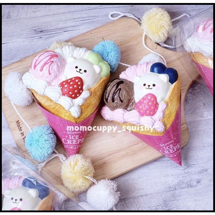 PROMO SQUISHY LICENSED strawberry ice crepe by ibloom ORIGINAL JAPAN