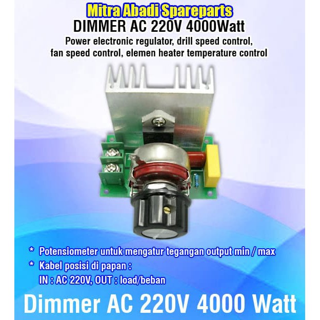 Dimmer AC 220 Volt 4000 Watt / 220V 4000W
