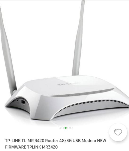 TP-LINK TL-MR 3420 Router Wireless 3G/4G 300Mbps