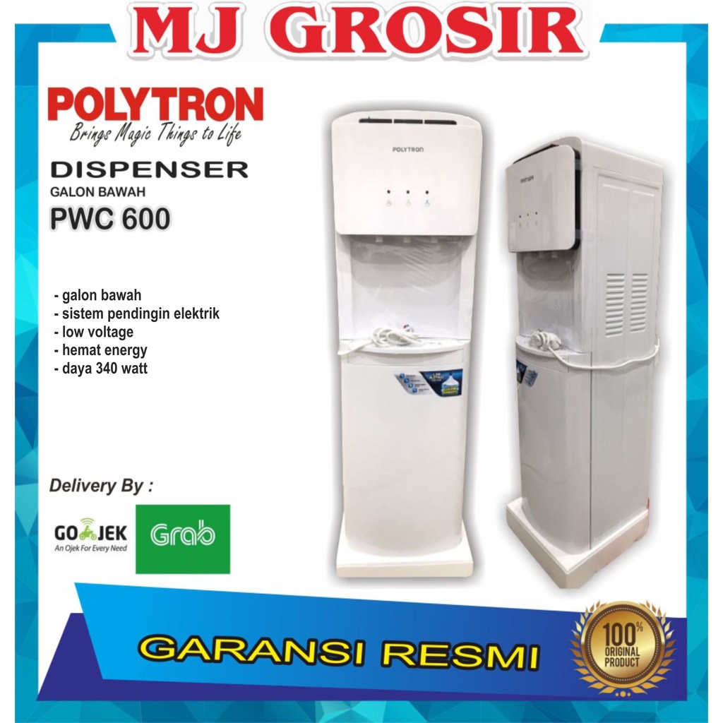 PROMO WATER DISPENSER POLYTRON PWC 600 PWC600 HOT &amp; COOL