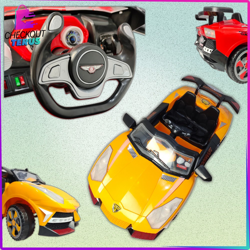 CT M244 Mainan Mobil Aki Ride On Remote Control Sport Super Car Porsche Dengan Musik dan Lampu Mainan Mobil Mobilan Anak