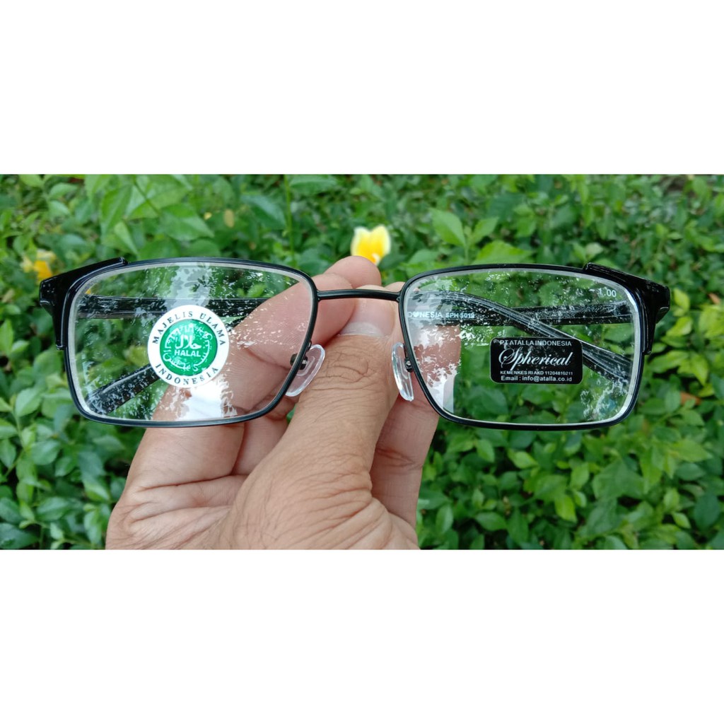 Kacamata Minus Super Fokus Rabun jauh Frame optik stanlees steel kacamata lensa minus pria  wanita