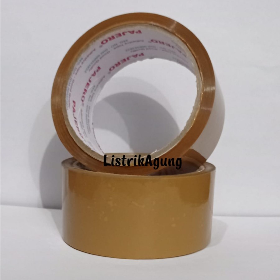 Isolasi Lakban Coklat Pajero 100y 50y 48mm Plakban Coklat 2 Inch OPP Tape