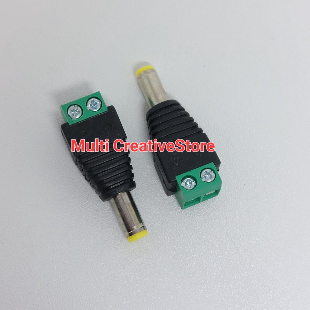 Jack DC CCTV Male / Conector DC CCTV Male / Konector