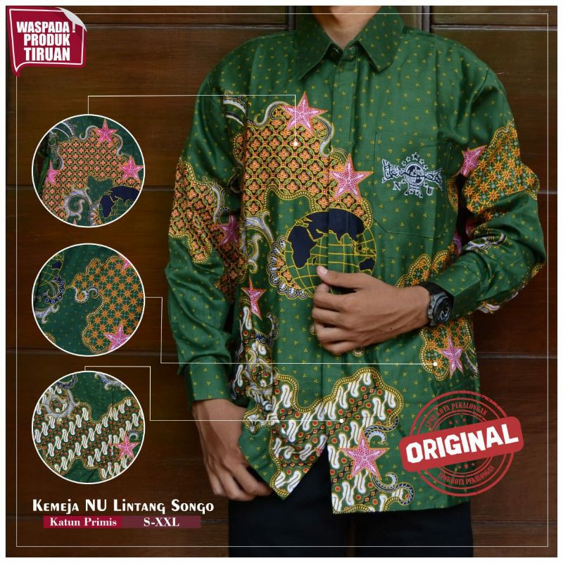 Kemeja Batik NU Lintang Songo