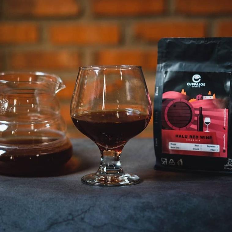 

Bayar di tempat Kopi Arabika Halu Red Wine 100 gram (Biji/Bubuk) VKF