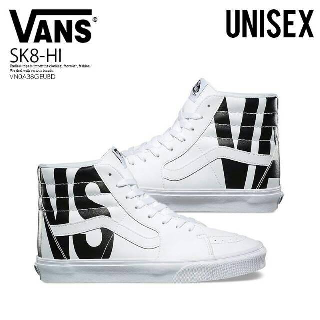 vans sk8 hi classic tumble white